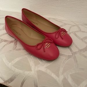 Coach Alina leather ballet flat, brand new, never worn